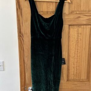 Elegant Black Velvet Dress
